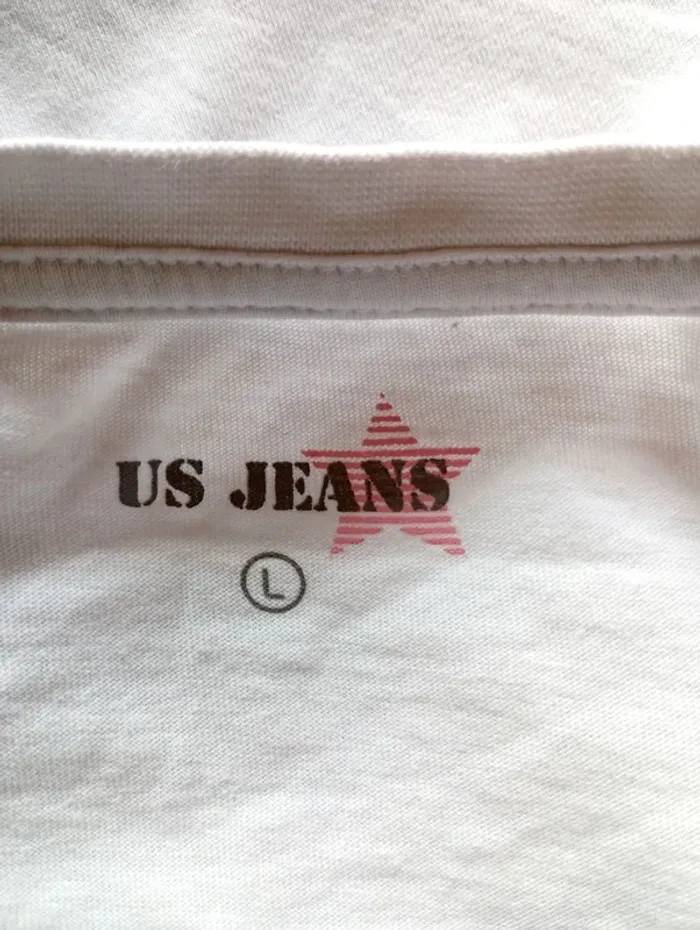 🌸 T-shirt, US Jeans, taille L - photo numéro 4