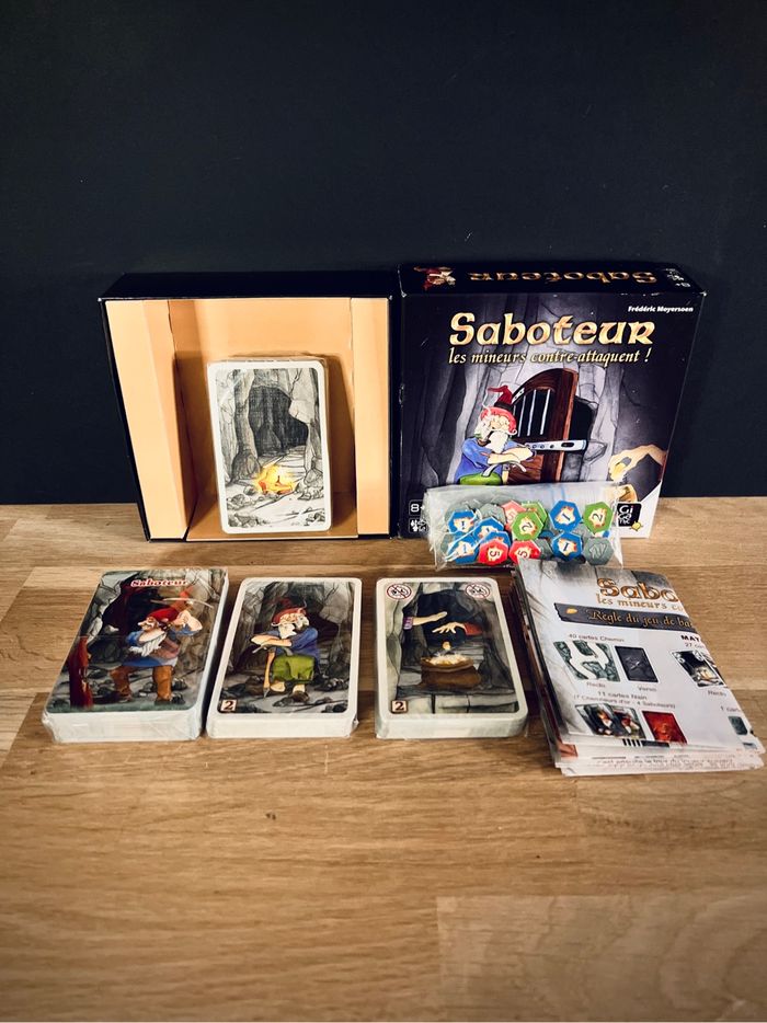 Saboteur – Les Mineurs contre-attaquent + extension, contenu neuf, cartes scellées - photo numéro 3
