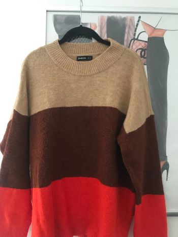 Pull tricolore Stradivarius S