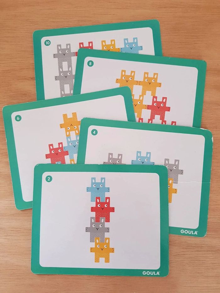 Goula Lapins à empiler, jeu en bois - photo numéro 8