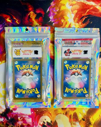 Mystery pack Japonais Pokémon scellé , 1 carte gradée  japonaise + 1 booster  Japonais