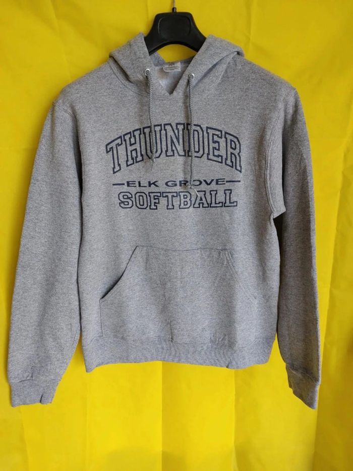 Sweat à capuche mixte Thunder Softball Taille S