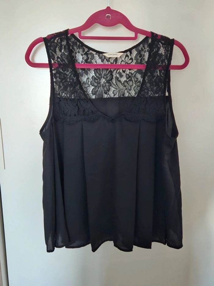 Blouse ample plissée et dentelle Nafnaf 42