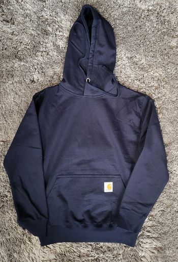🔥 Sweat à Capuche Carhartt Rework – Bleu Marine – Taille S – NEUF 🔥