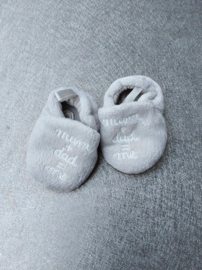 Lot 0-3 mois mixte basket et chaussons bébé Kitchoun - photo numéro 7
