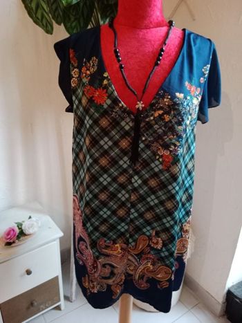 Blouse longue Col V - L