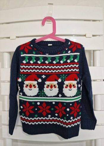 pull bleu Noël Action