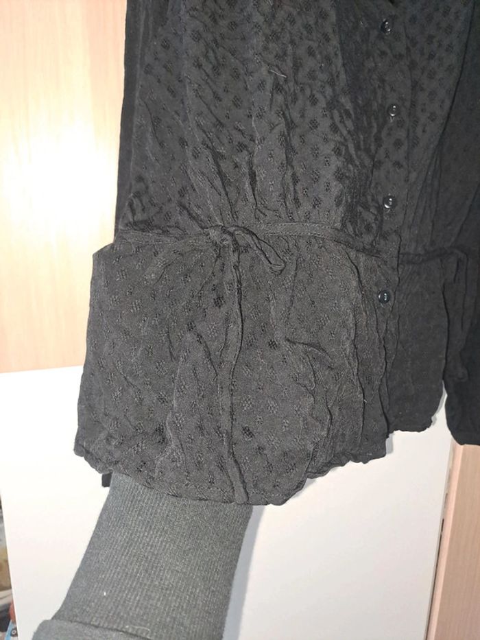 Beau chemisier original noir - photo numéro 4