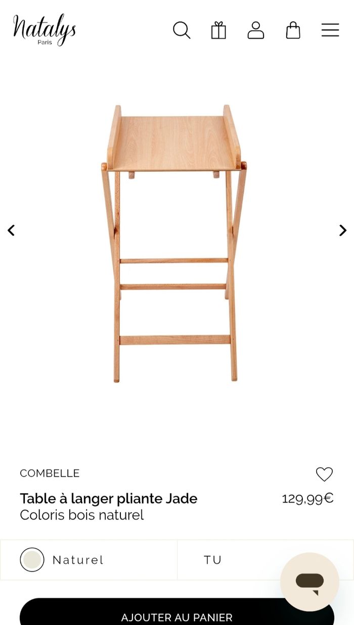 Combelle - table à langer pliante Jade - photo numéro 5
