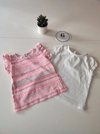 Lot de 2 débardeurs (Kiabi / La Halle) 6 mois