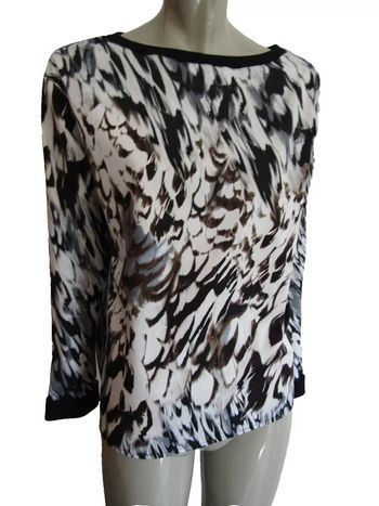 top tunique tissu fluide coupe oversize marque sisley  taille 42/44