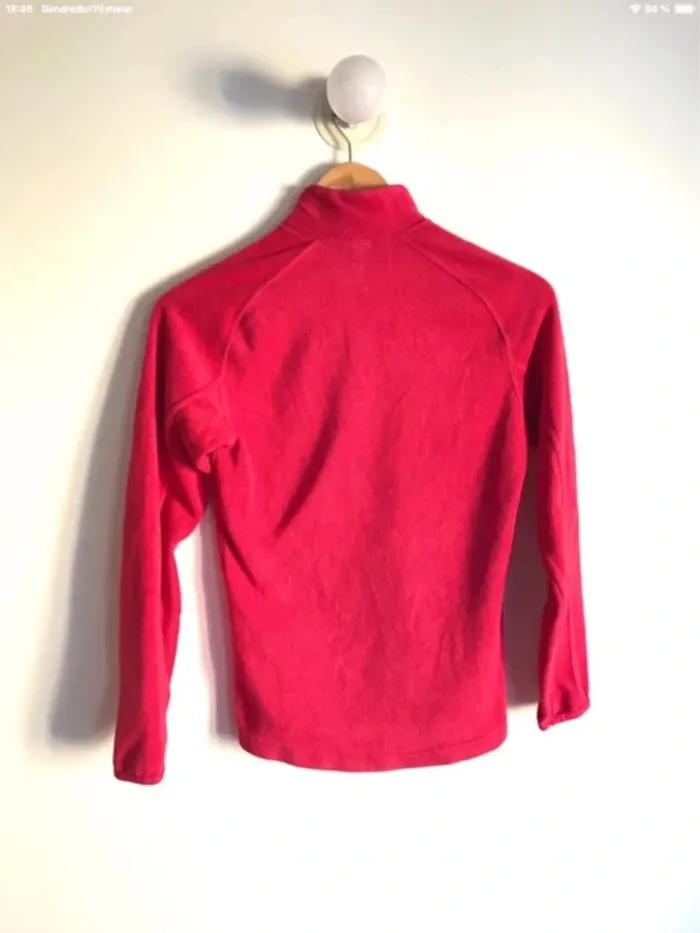 Pull Quechua polaire rouge framboise taille XS - photo numéro 6
