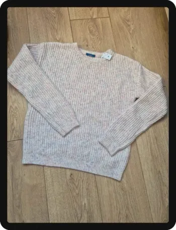 Pull rose/lilas pastel okaidi 12 ans neuf avec étiquette