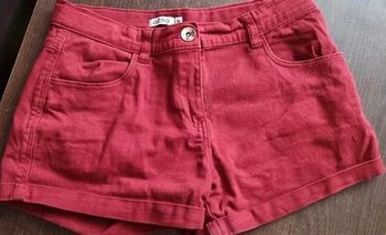 Short court Rouge fille