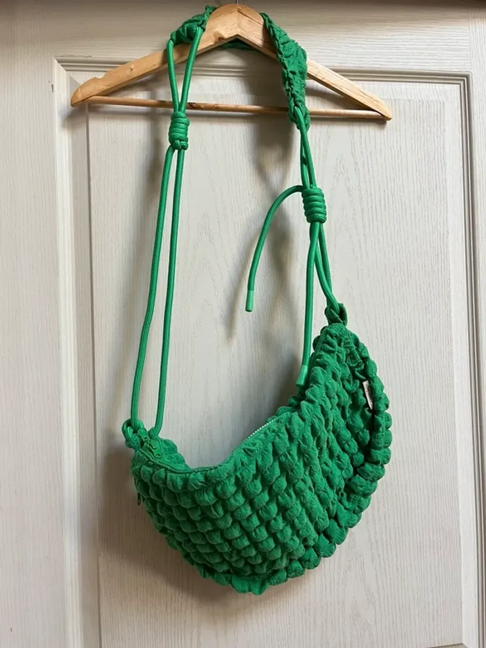 Sac Waffle de Crazy Lou vert pomme - neuf sans étiquette - photo numéro 14