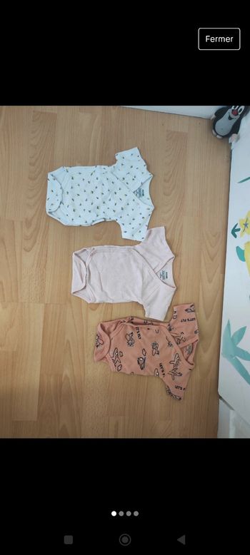 Le lot body fille manches courtes