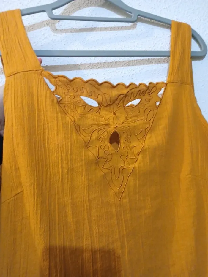 Blouse couleur rouille 100%Cotton " daxon" taille 46 - photo numéro 3