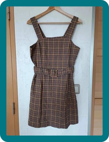 robe chasuble à carreaux