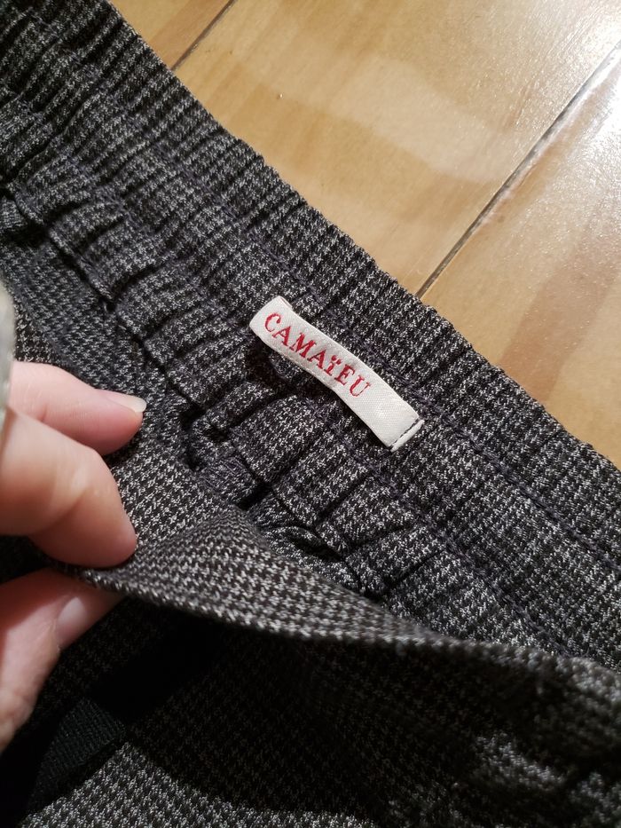 Pantalon décontracté noir gris - photo numéro 4