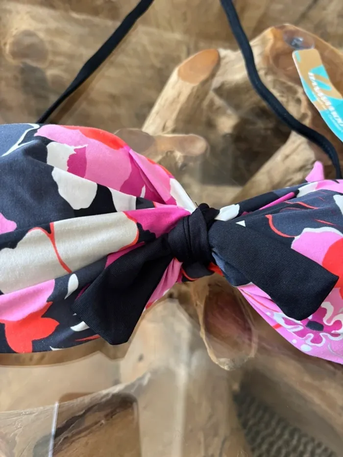 Haut de maillot de bain rembourré Banana Moon bandeau fleurs - photo numéro 3