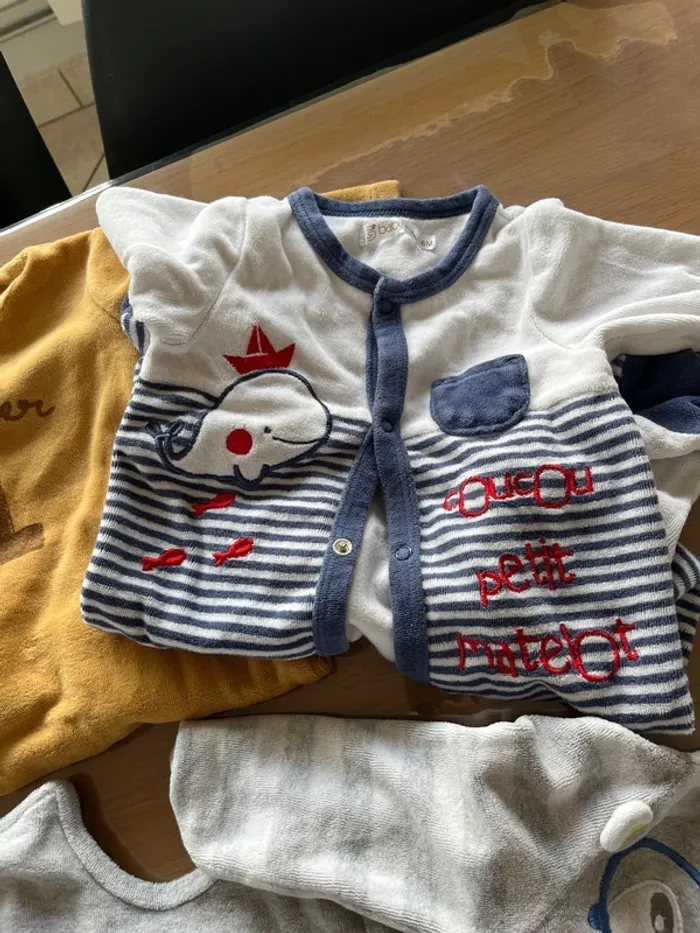 Lot hivers 6 pyjamas garçon 6 mois - photo numéro 5