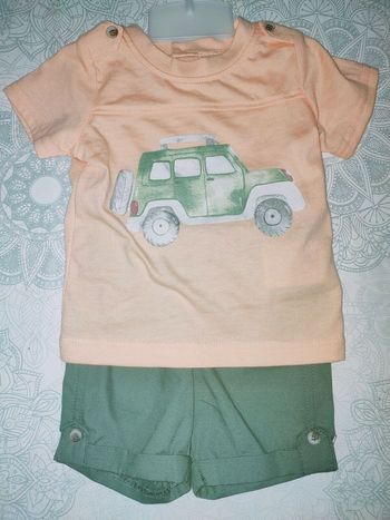 Ensemble garçon 3 mois teeshirt et short