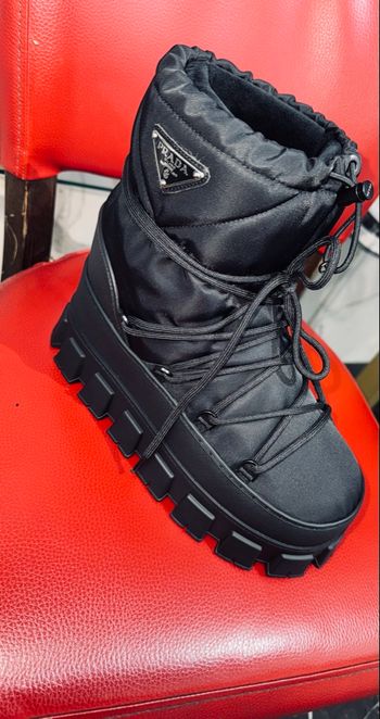 PRADA Bottes après-ski en gabardine Re-Nylon