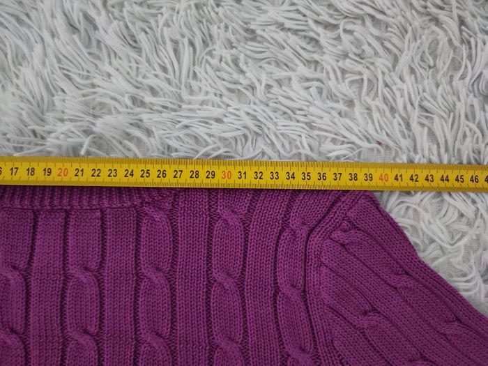 Pull Ralph Lauren Femme torsadé excellent état  taille M  100% coton - photo numéro 9