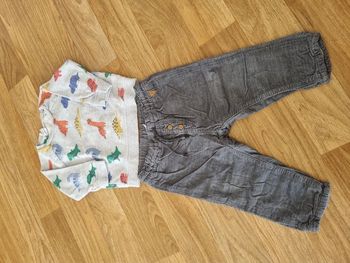 Ensemble H&M bébé garçon - Dinosaures - 9/12 mois