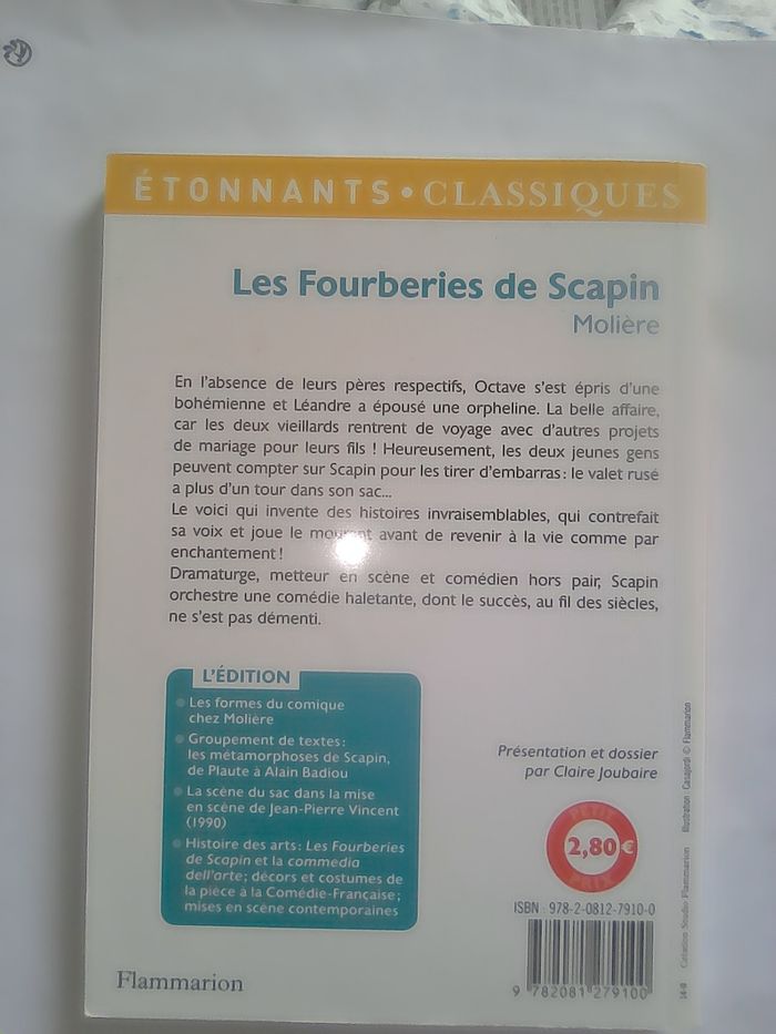 Les  Fourberies de Scapin. Molière - photo numéro 2