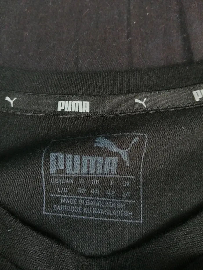 Tee-shirt noir de sport avec logo puma / puma / (L) - photo numéro 4