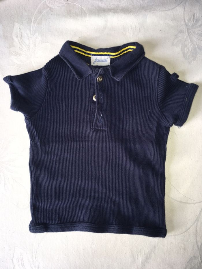 Polo jacadi bleu marine 12mois