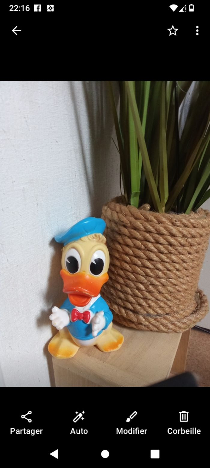 Jeux, jouet enfant vintage Walt Disney duck , plastique - photo numéro 4