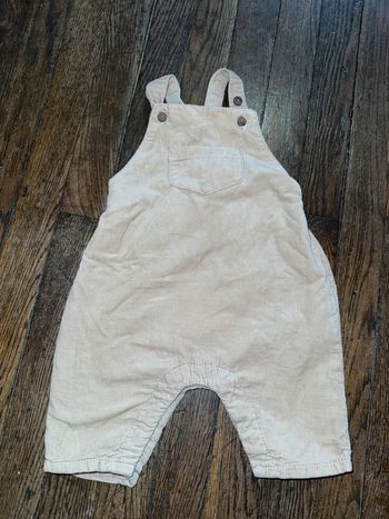 Salopette velours Bout’chou  1 mois