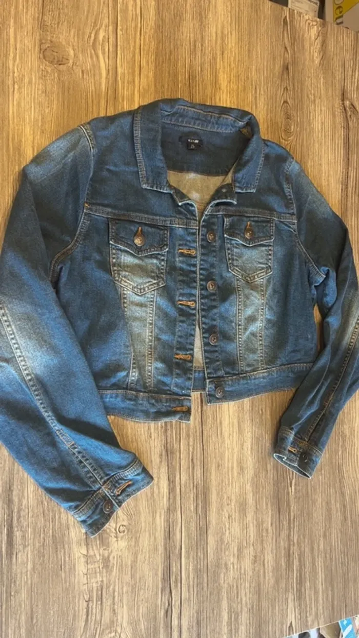 Veste en jeans femme XL