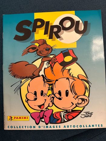 Album livre Panini complet stickers autocollants Spirou