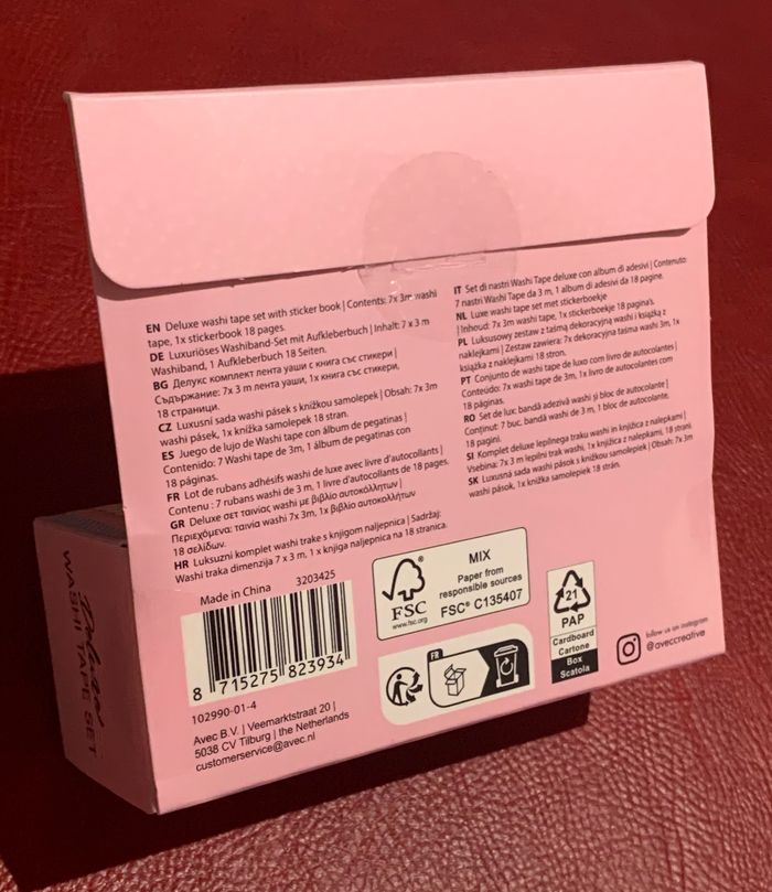 Set 7 washi tape + 1 petit bloc stickers - photo numéro 2
