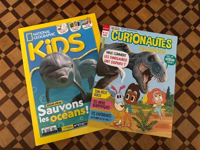 Lot de 2 magazines scientifiques pour enfants