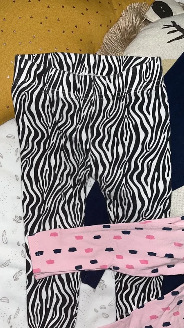 Lot de 3 leggings 74/80 - photo numéro 2