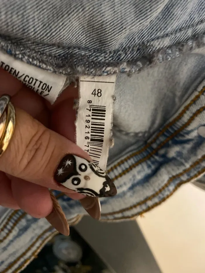 veste en jean bleu délavé M&S mode 48 - photo numéro 8