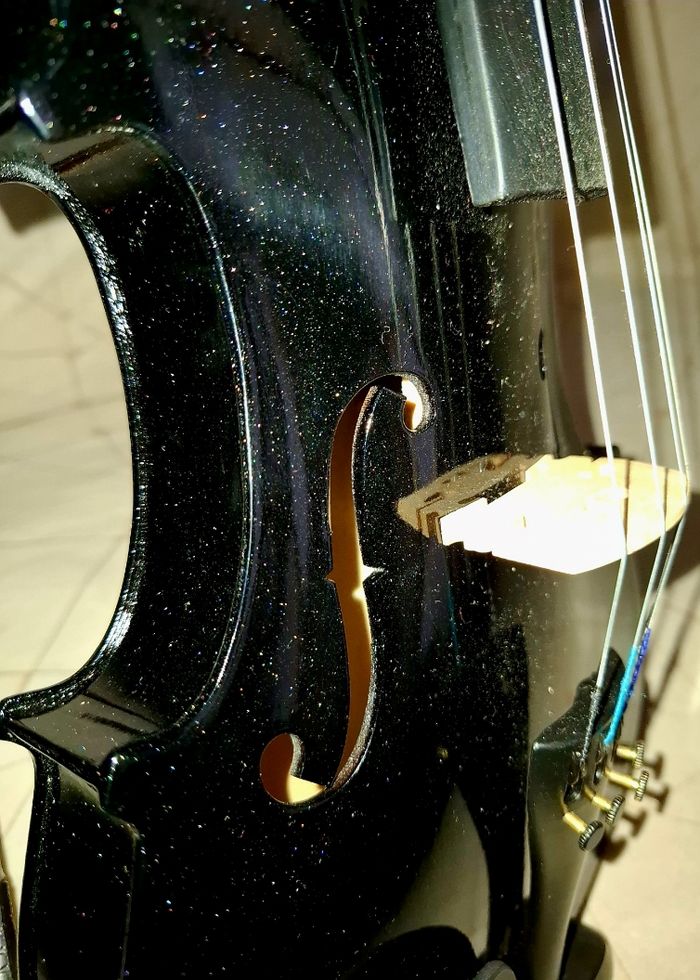 Violon entier + cordes + boite + archet - photo numéro 2
