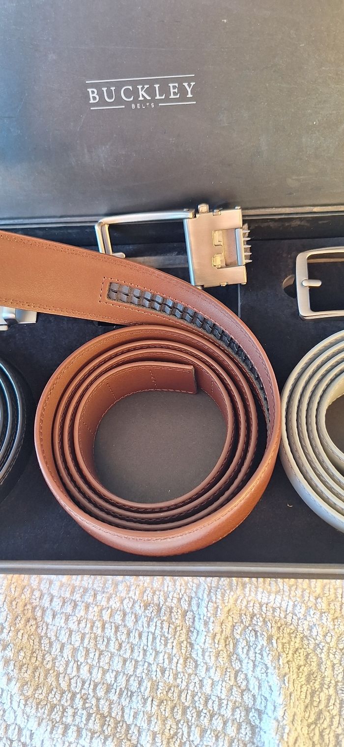 Coffret 3 ceintures pour homme "Buckley Belts" - photo numéro 4