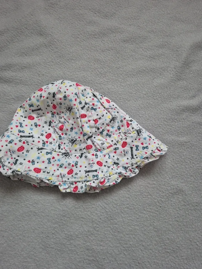 Chapeau fille 46 cm tissaia 6-12 mois - photo numéro 3