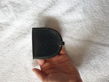 Très joli porte monnaie cuir vintage tbe homme ou mixte