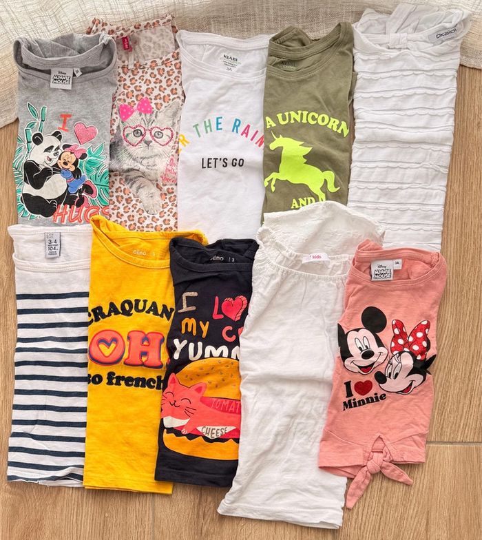 Lot de 13 t-shirt manches courtes / débardeurs 3 ans - photo numéro 2