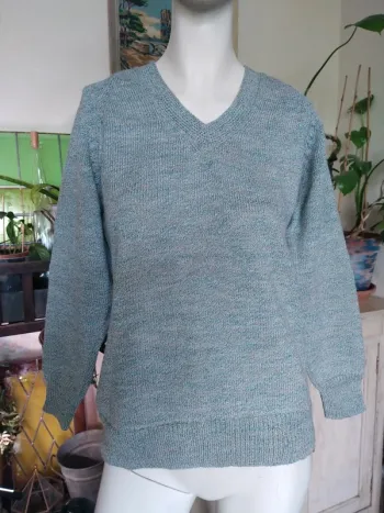 Pull demi saison fait main automne printemps chiné