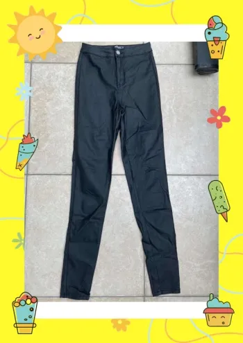 Pantalon noir taille haute skinny noir Missguided