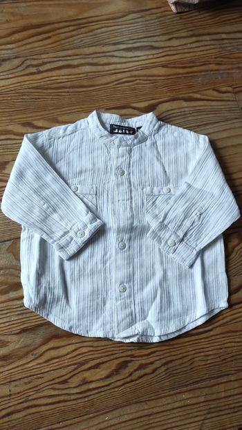 Chemise col mao, bébé garçon, 6 mois
