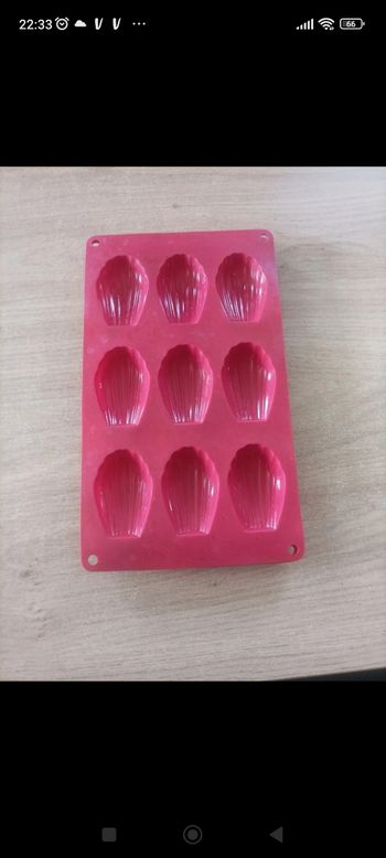 Moule à madeleines silicone