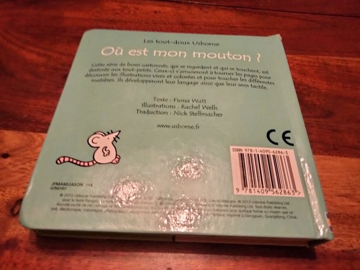 Livre cartonné à toucher où est mon mouton les tout doux usborne - photo numéro 7